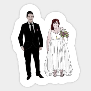 Danielle and Mohammed - wedding - 90 day fiance Sticker